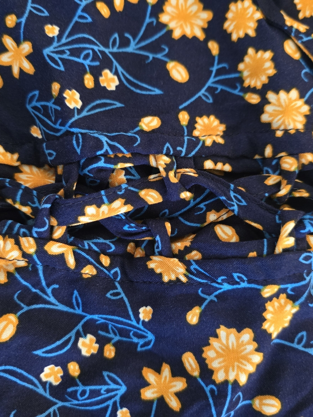 Plus Size 1X Navy Floral V-Neck Maxi Dress Rusttydustty Modern Bohemia Crush NWT - Picture 10 of 13